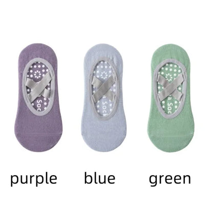 1 or 3 Pairs Women's Anti Slip Yoga Pilates Socks