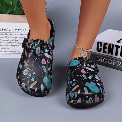 Women’s EVA Closed Toe Clogs Adjustable Buckle Non Slip Slippers