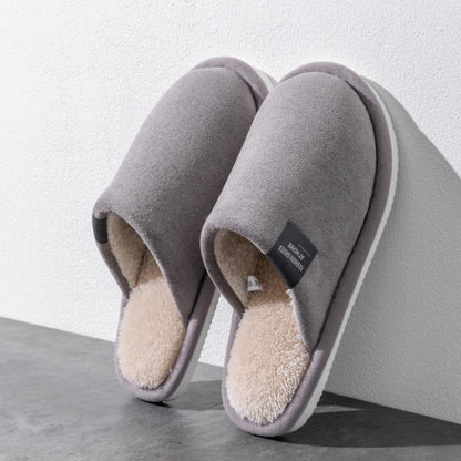 Unisex Warm Plush Non Slip Indoor House Slippers