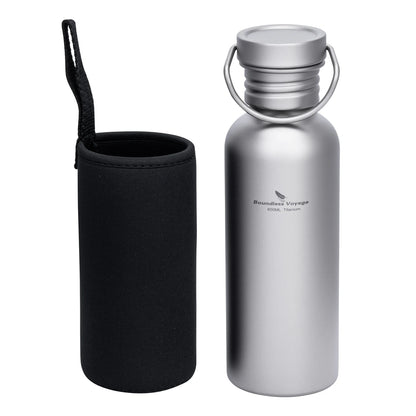 Boundless Voyage Wide Mouth Titanium Sports Water Bottle