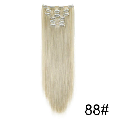 WIGSIN Women's 6 Piece Long Straight Clip In Hair Extensions
