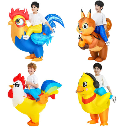 Kids Dinosaur Inflatable Costume for Halloween & Cosplay