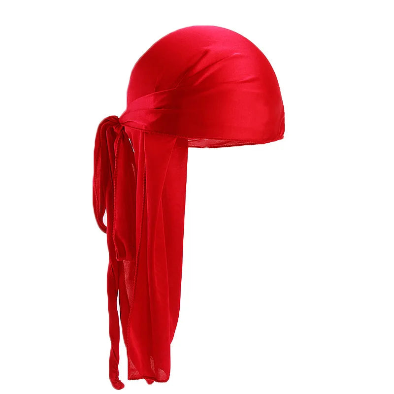 Unisex Silky Long Tail Durag Headwrap