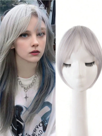 Women's Natural Clip In Middle Part Bangs Hair Extension
