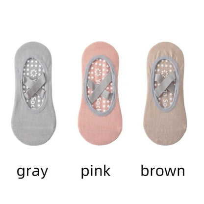 1 or 3 Pairs Women's Anti Slip Yoga Pilates Socks