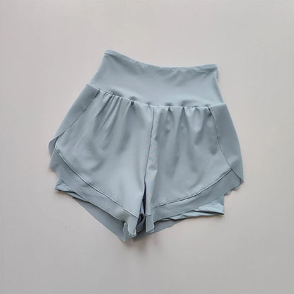 Women's High Waist 2 in 1 Quick Dry Running Shorts