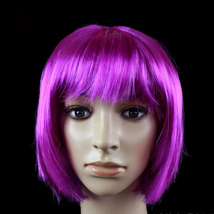 Short Bob Synthetic Cosplay Wig for Women