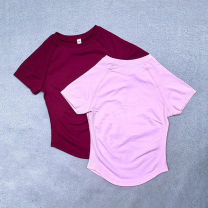 Women's Lightweight Short Sleeve Yoga Crop Top