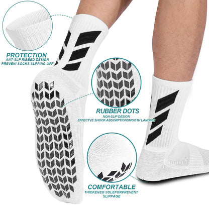 1 Pair Men's Non Slip Football Training Socks