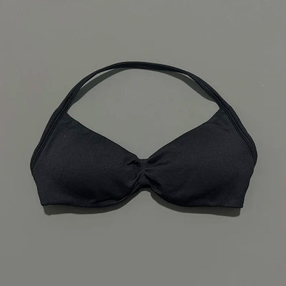 Women's High Support Strappy Halter Sports Bra