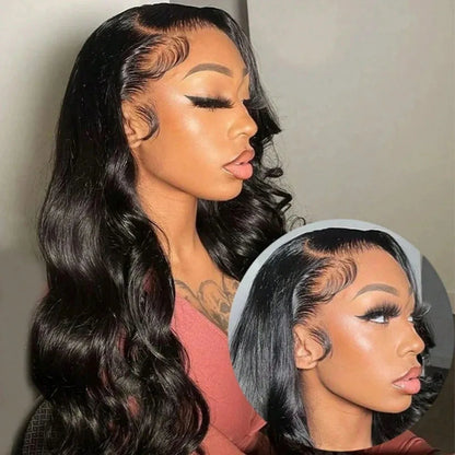250% Body Wave Glueless HD Lace Front Human Hair Wig 13x4 13x6