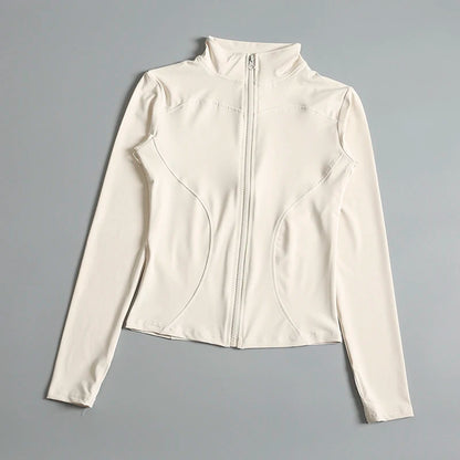 Women's Zip Long Sleeve Yoga Sports Jacket