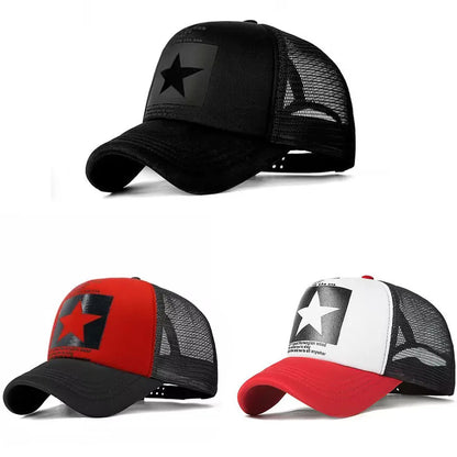 Unisex Breathable Mesh Snapback Baseball Cap