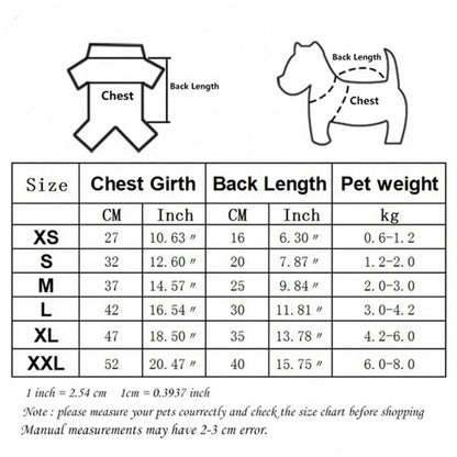 Warm Winter Dog Hoodie Sweatshirt for Small & Medium Dogs