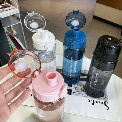 780ml Leak Proof Transparent Sports Water Bottle