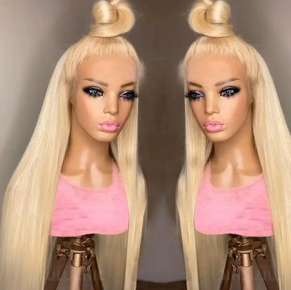613 Blonde Bone Straight 13x4 13x6 HD Lace Human Hair Wig