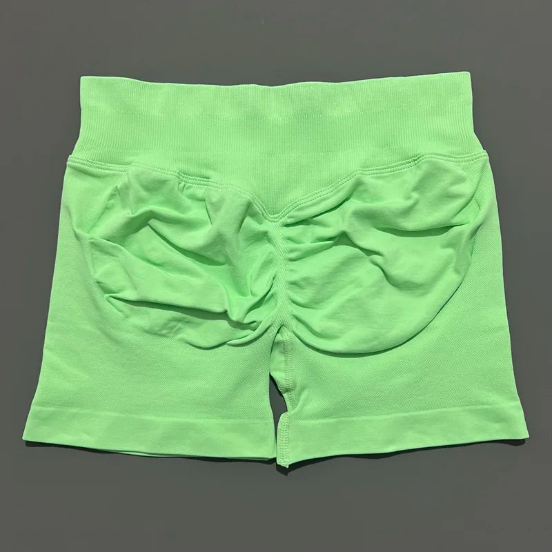Women's Seamless Scrunch Butt Gym Biker Shorts