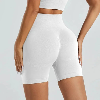 Women's High Waist Elastic Yoga Shorts