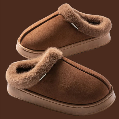 Women’s Plush Fleece Lined Winter Slippers Non Slip Home Shoes