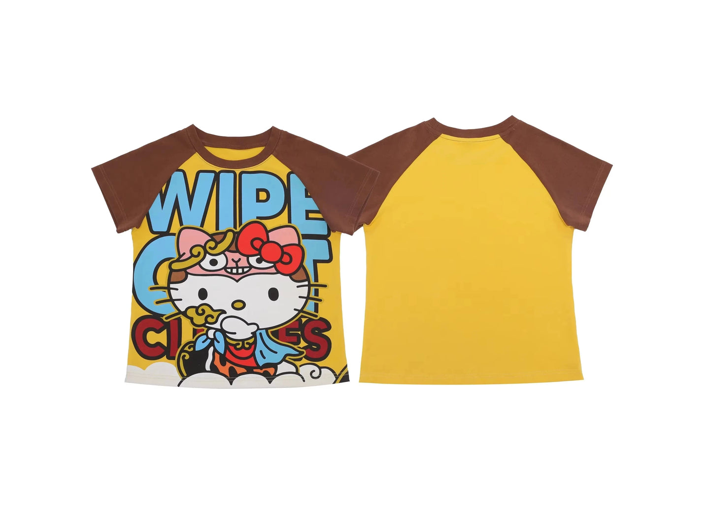 Women's Hello Kitty Y2K Short Sleeve Crop T Shirt