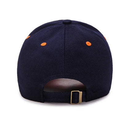 Unisex Embroidered Cotton Snapback Baseball Cap