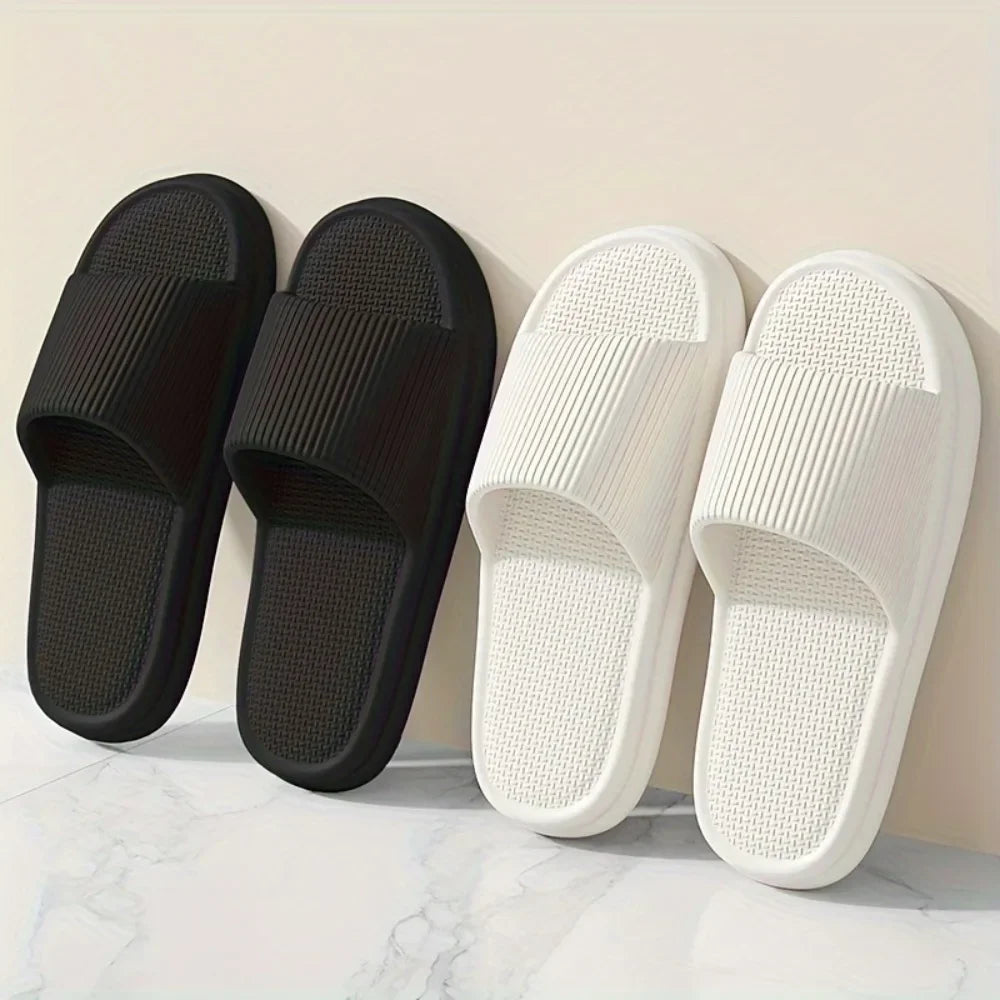 Unisex Soft EVA Summer Slippers Odor Resistant Non Slip Home & Bathroom Shoes