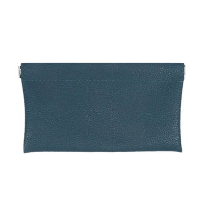 Self Closing PU Leather Long Wallet and Passport Holder