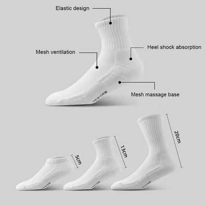 Men's Thick Cotton Sports Basketball Socks