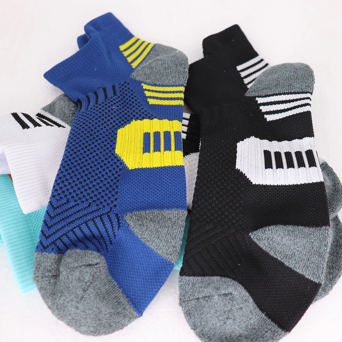 3 or 9 Pairs Non Slip Sports Socks for Men and Women