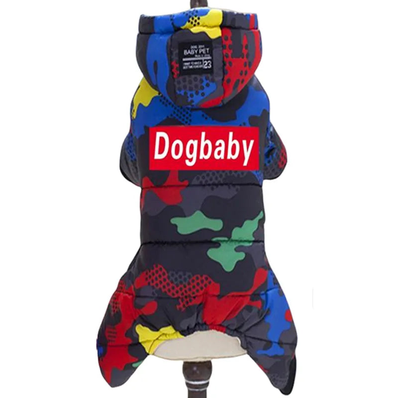Thick Waterproof Winter Dog Jumpsuit Hoodie for Small Dogs