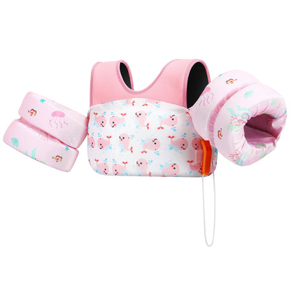 Kids Swimming Life Vest with Whistle Safety Float Jacket for Children