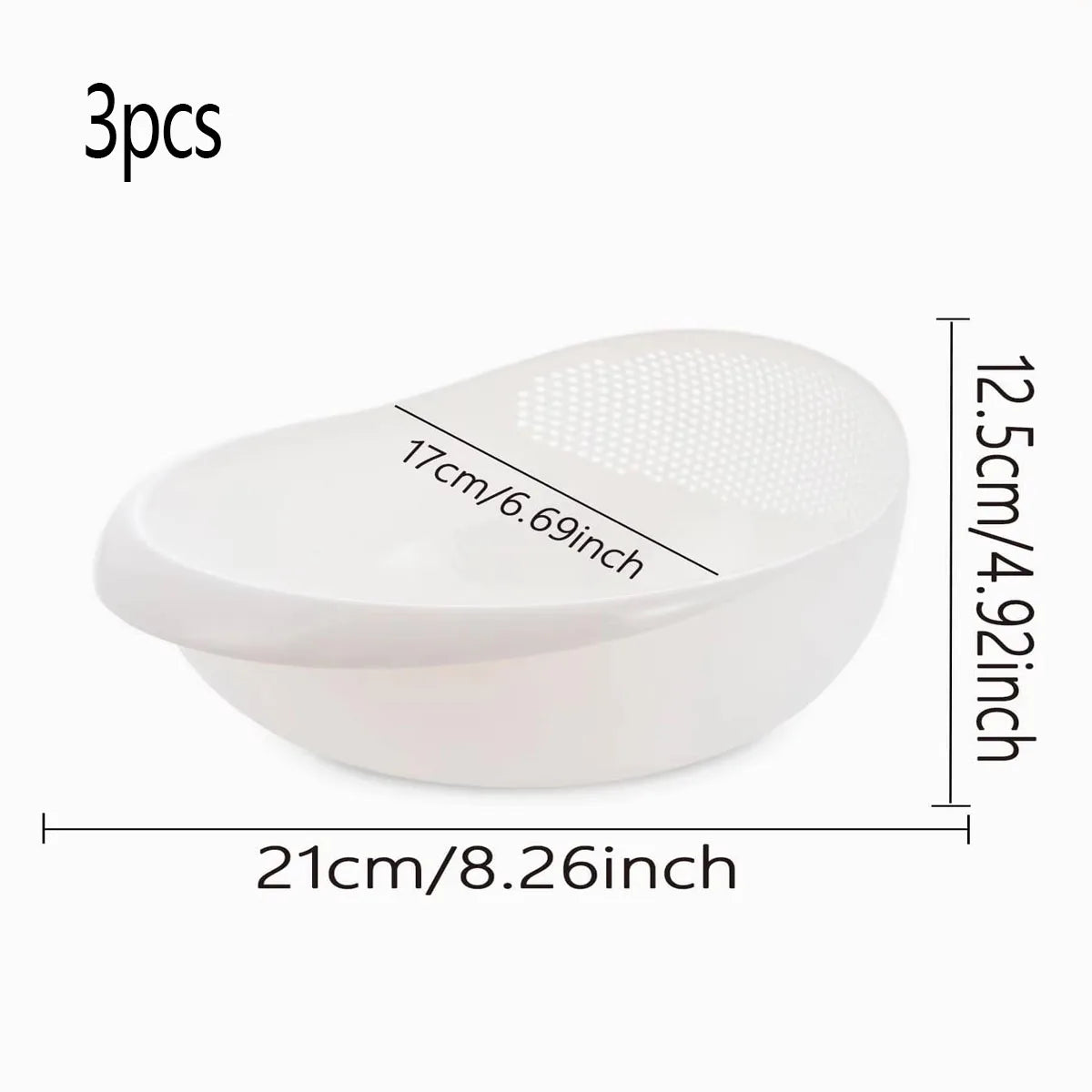 Kitchen Colander Drain Basket with Handle for Rice, Fruit & Vegetables