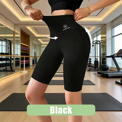 Women's High Waist Cycling and Yoga Gym Shorts