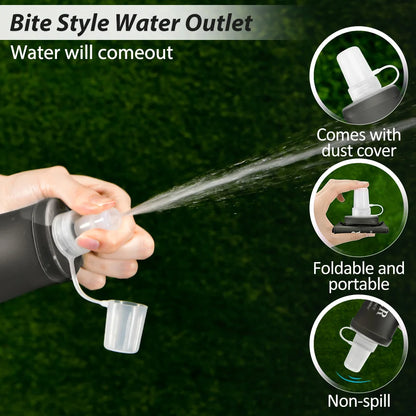 150ml to 500ml TPU Collapsible Soft Flask Water Bottle