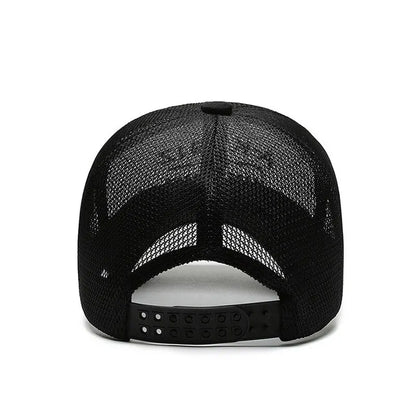 Unisex Mesh Embroidered Sun Protection Baseball Cap