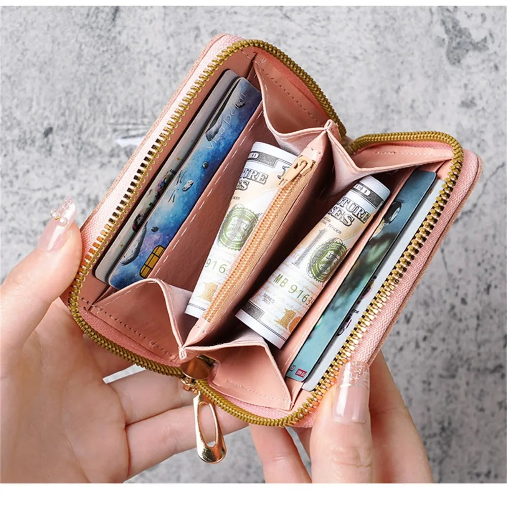 Women's Cute Cartoon Mini Zipper Wallet