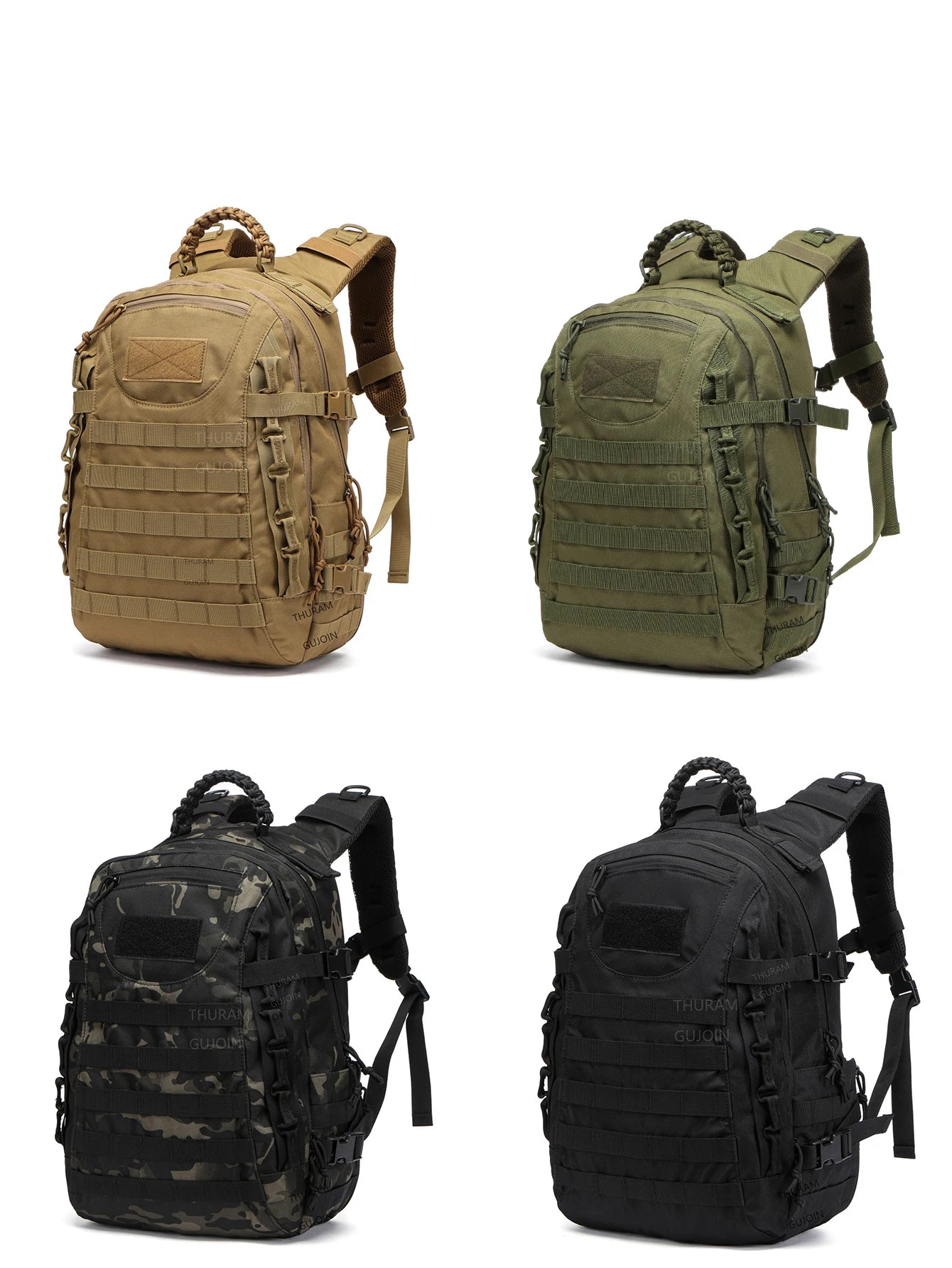 38L Waterproof MOLLE Tactical Hiking Backpack