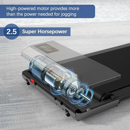 2 in 1 2.5HP Folding Treadmill and Walking Pad