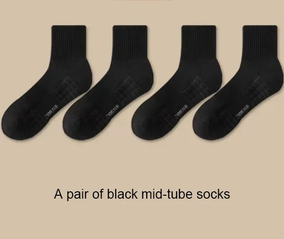Men's Thick Cotton Sports Basketball Socks