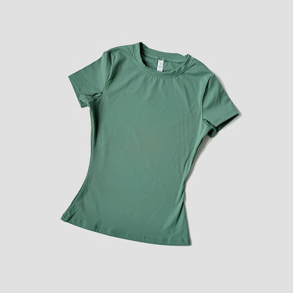 Women's Seamless Short Sleeve Yoga Fitness Top