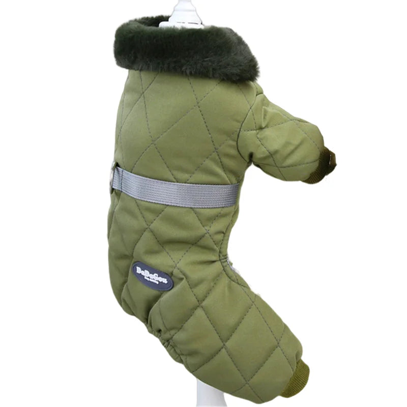 Thick Waterproof Winter Dog Jumpsuit Hoodie for Small Dogs