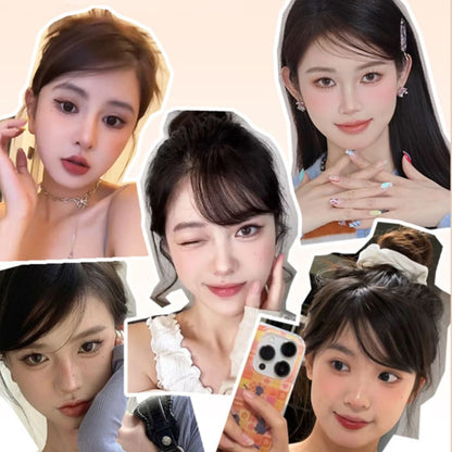 Women's Short Slanted Bangs Clip In Hair Extension