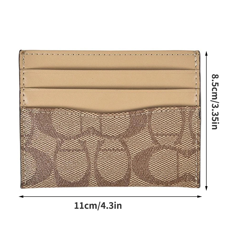 Women's Small PU Leather Multifunction Card Holder Wallet