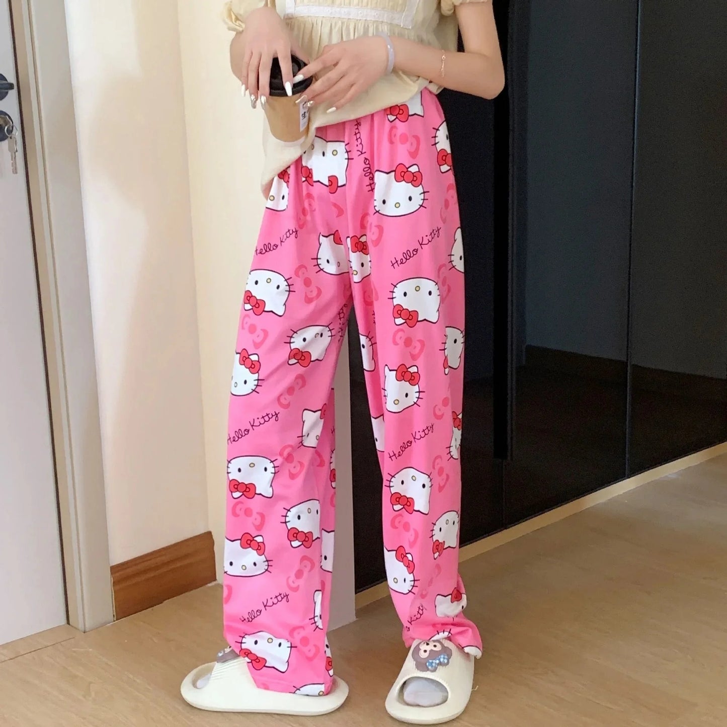 Hello Kitty Y2K 3D Anime Pajama Pants