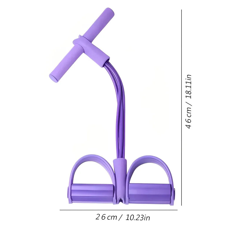 4 Tube Pedal Resistance Band for Full Body Training