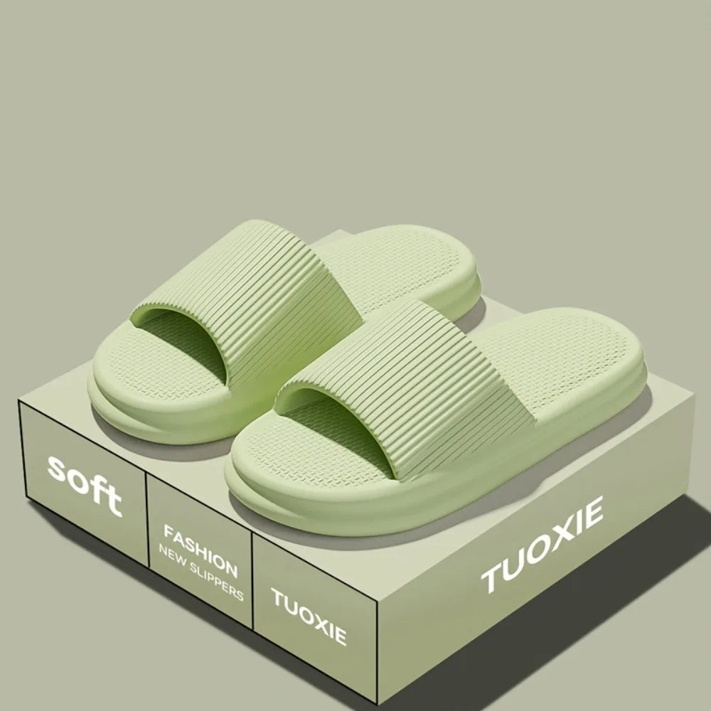 Unisex Soft EVA Summer Slippers Odor Resistant Non Slip Home & Bathroom Shoes