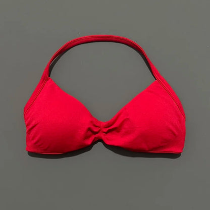 HISTELLO Women's High Support Strappy Halter Sports Bra