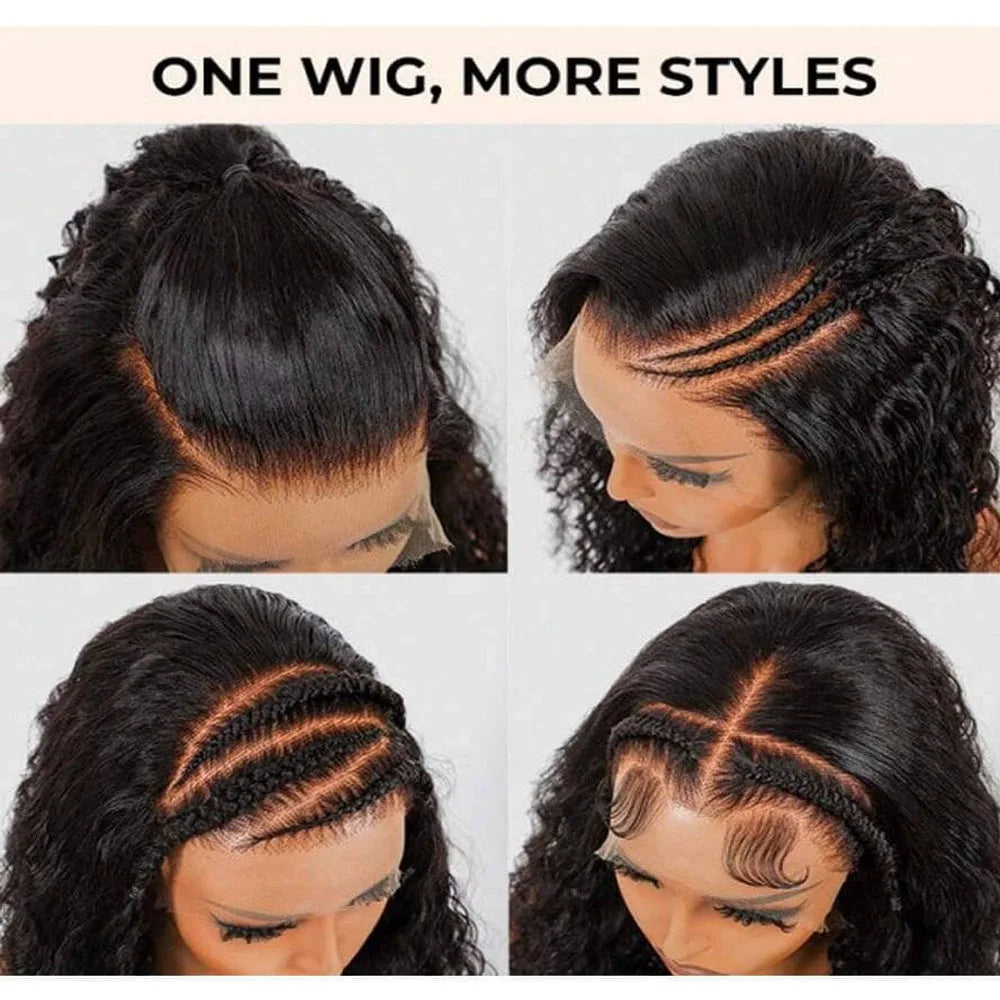 Women's 40 Inch 250% Density Straight HD Lace Front Human Hair Wig