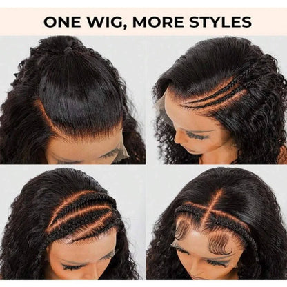 Women's 40 Inch 250% Density Straight HD Lace Front Human Hair Wig