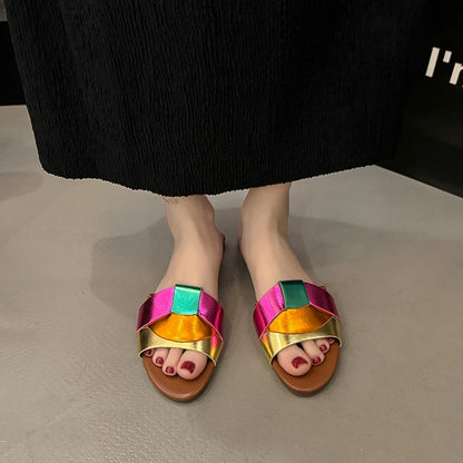 Women’s Solid Color Fashion Summer Slippers Lightweight Shoes